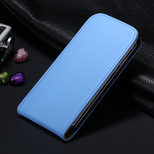 S4 Flip Genuine Leather Case Full Cover For Samsung Galaxy S4 Siv 1790450925-6-blue