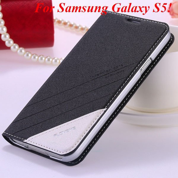 S5 S6 Original Brand Case Luxury Pu Leather Cover For Samsung Gala 32266601588-1-S5 black