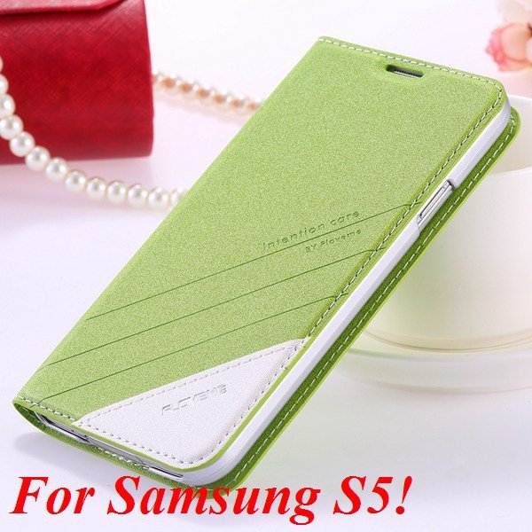 S5 S6 Original Brand Case Luxury Pu Leather Cover For Samsung Gala 32266601588-4-S5 green