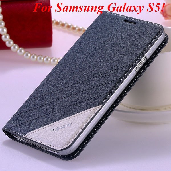 S5 S6 Original Brand Case Luxury Pu Leather Cover For Samsung Gala 32266601588-6-S5 gray