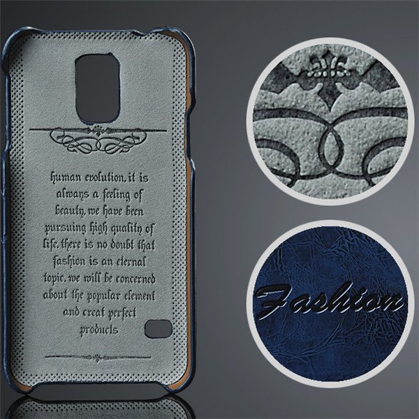 Newest Grease Glazed Pu Leather Wallet Cover For Samsung Galaxy S5 2046059776-3-blue