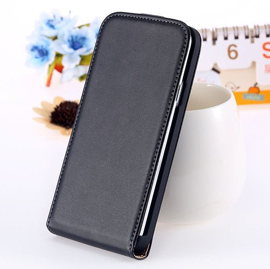 S5 Genuine Leather Case Flip Cover For Samsung Galaxy S5 Sv I9600 1738506719-1-black