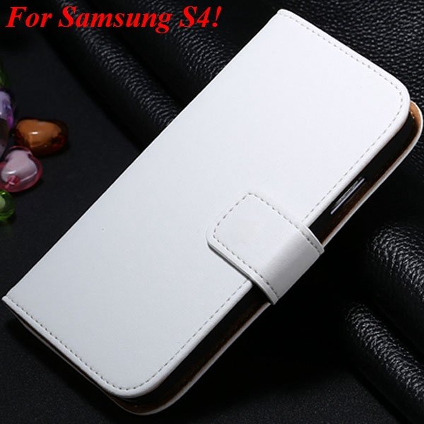 S3 S4 Genuine Leather Stand Case For Samsung Galaxy S3 Siii I9300 1335833839-10-white for S4