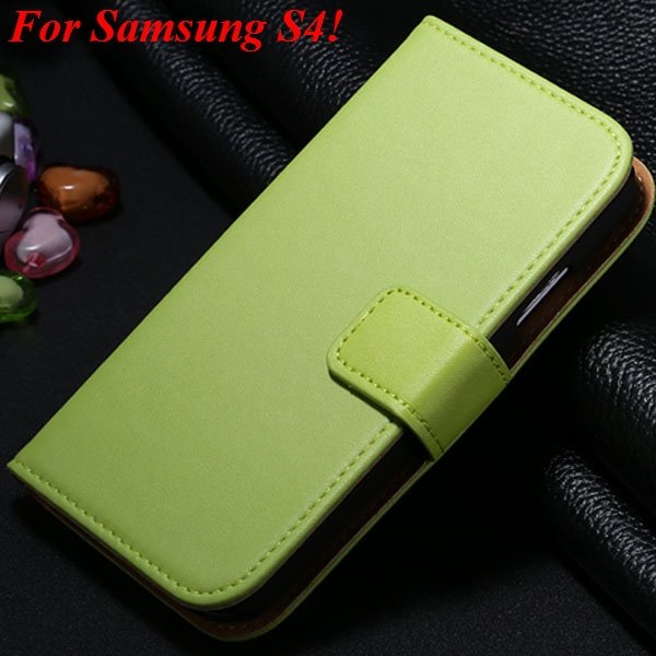 S3 S4 Genuine Leather Stand Case For Samsung Galaxy S3 Siii I9300 1335833839-12-green for S4