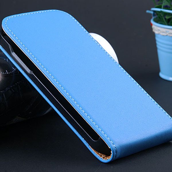 S4 Mini Genuine Leather Case Full Protect Cover For Samsung Galaxy 32239970117-2-blue