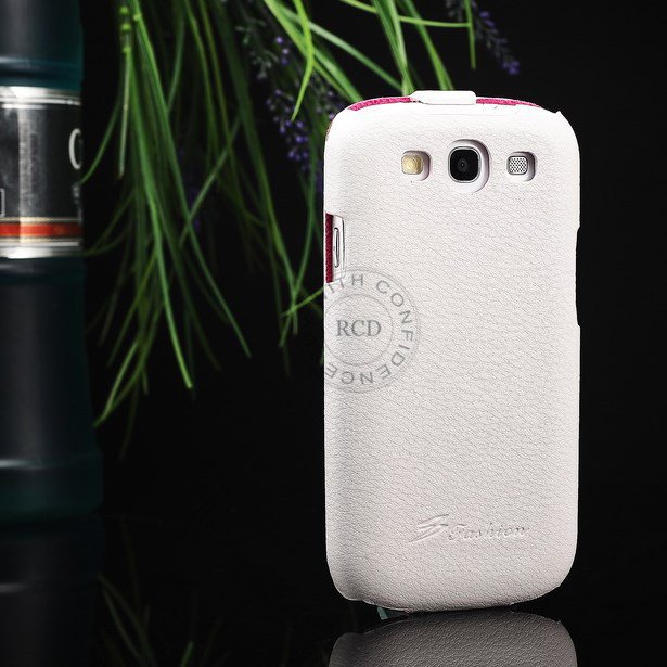 Hot 100% Cowhide Leather Cover For Samsung Galaxy S3 I9300 Genuine 1064135466-2-White