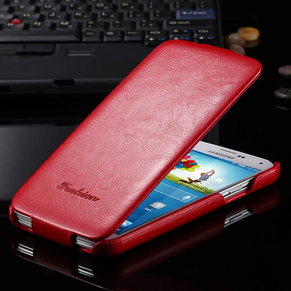 S5 Pu Leather Case Retro Flip Cover With Magnetic Buckle For Samsu 2024373909-3-red