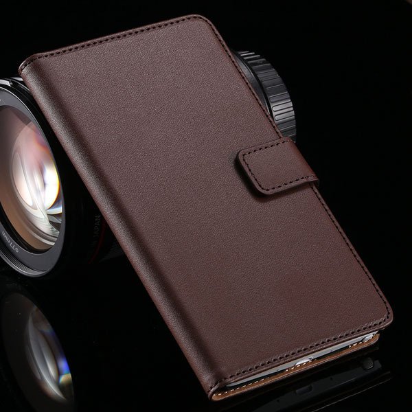 For Note 4 Genuine Leather Case Luxury Flip Wallet Cover For Samsu 32217799011-5-brown