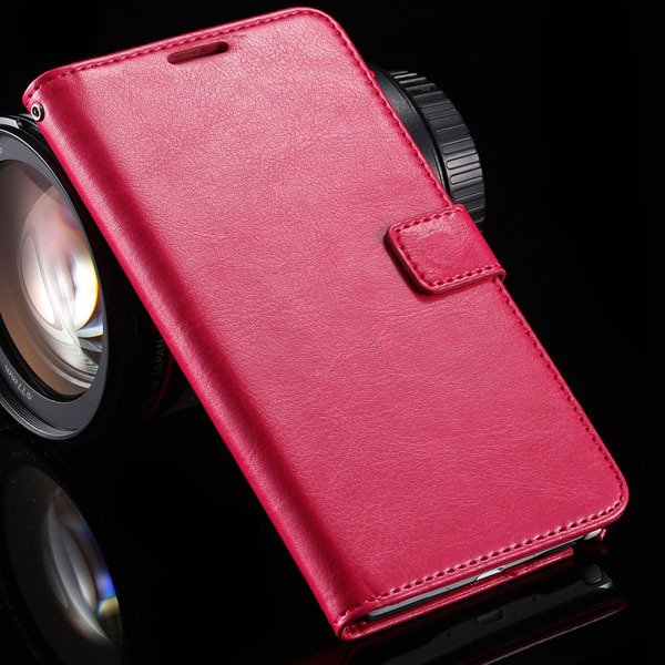 For Galaxy Note 4 Full Flip Cell Phone Cover For Samsung Galaxy No 32218670176-5-hot pink