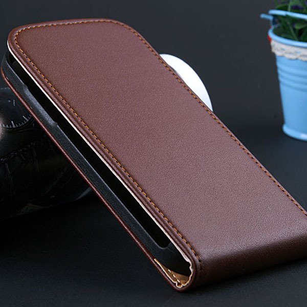 S4 Mini Flip Leather Case For Samsung Galaxy S4 Mini I9195 I9190 G 32240035795-3-brown