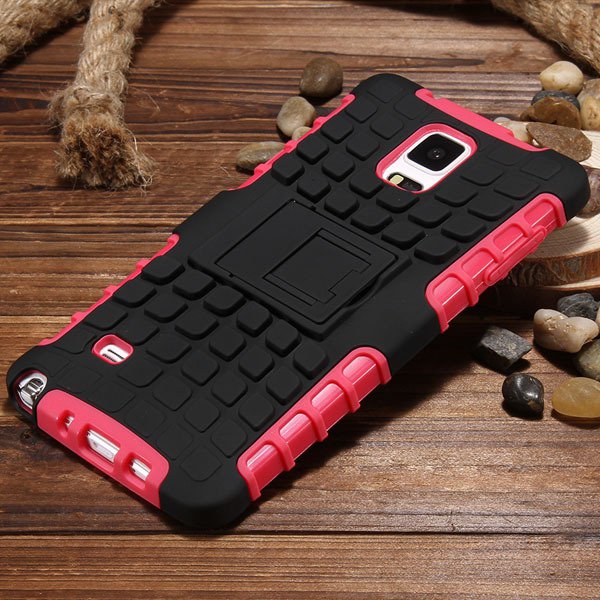 For Note 4 Heavy Duty Case Armor Cover For Samsung Galaxy Note 4 I 32273909003-1-pink