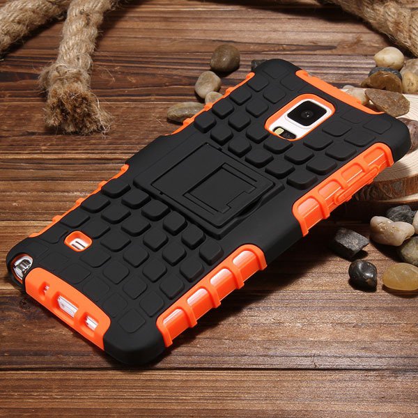 For Note 4 Heavy Duty Case Armor Cover For Samsung Galaxy Note 4 I 32273909003-3-orange