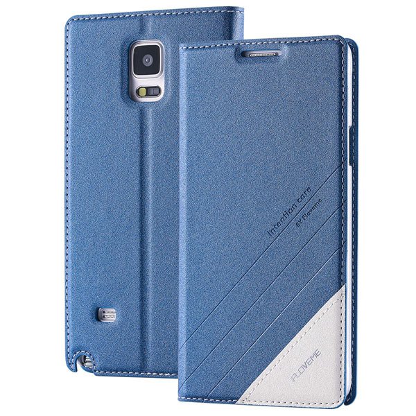 For Note 4 Magnetic Flip Case Original Pu Leather Handmade Cover F 32266173439-2-blue