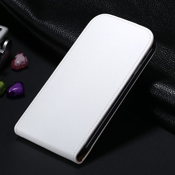 S4 Genuine Leather Case Flip Vertical Cover For Samsung Galaxy S4 1790455093-5-white