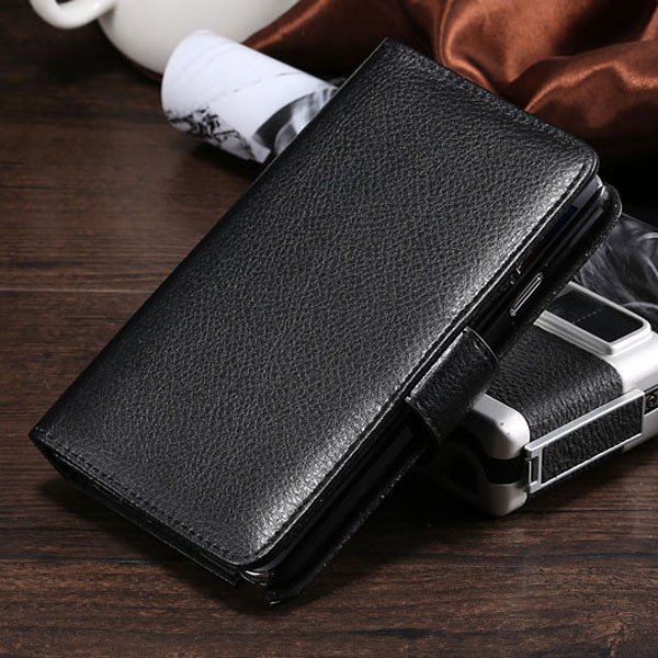 Lichi Pattern Pu Leather Case For Samsung Galaxy Note 3 Iii N9000 1783983487-1-black