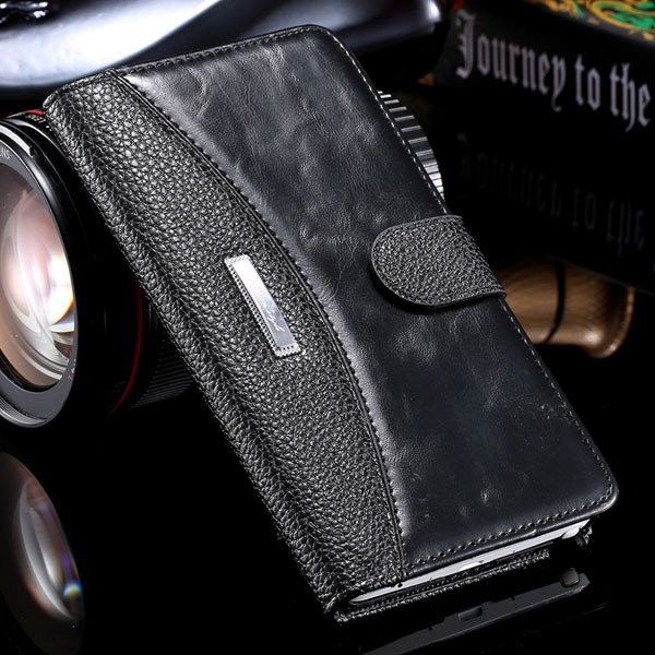 Bussiness Fashion Full Cover For Samsung Galaxy Note 4 N9100 Leath 32249447832-1-black