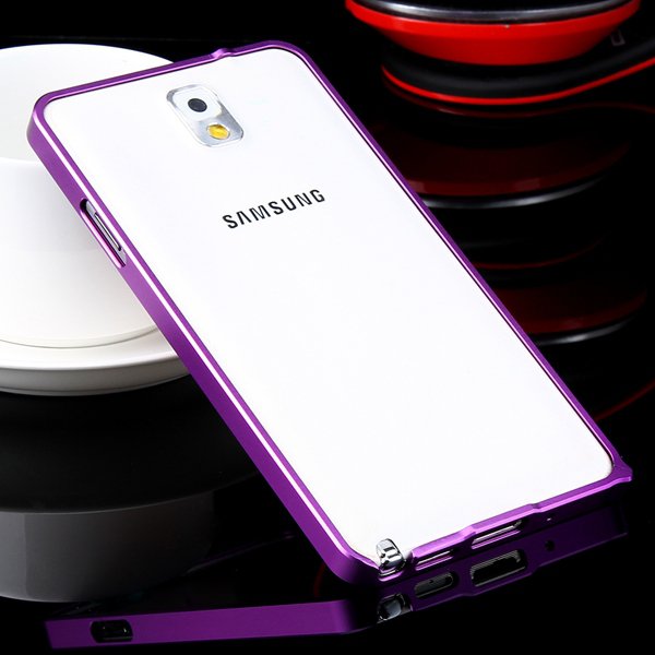 Luxury 0.7Mm Ultra Thin Slim Metal Frame Bumper For Samsung Galaxy 32247631233-5-purple