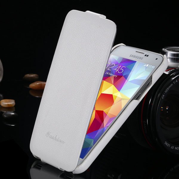Top Quality Genuine Case For Samsung Galaxy S5 Sv I9600 Lytchi Gra 1893525510-2-white