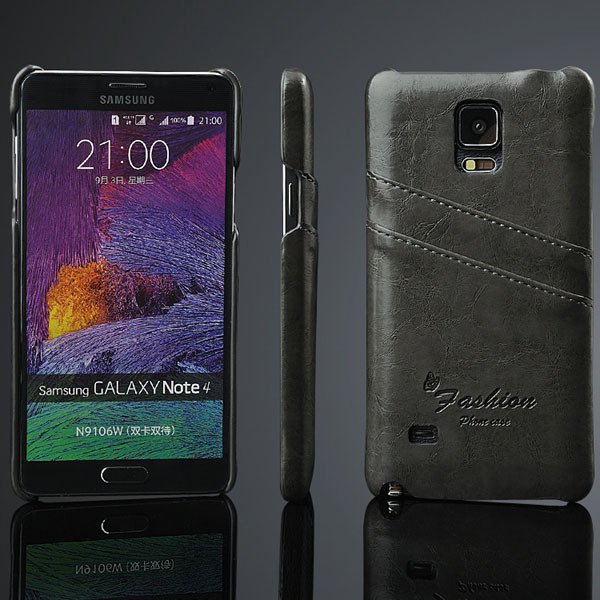 Note 4 Card Insert Back Cover For Samsung Galaxy Note 4 Iv N9100 V 32281407270-2-black