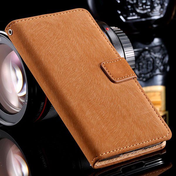 S5 Stand Case Flip Phone Cover For Samsung Galaxy S5 Sv I9600 Full 32261600083-2-brown