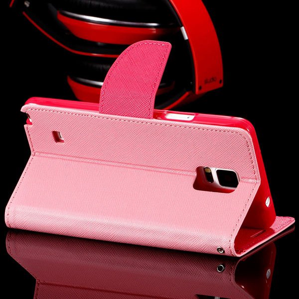 For Note 4 Flip Wallet Cover For Samsung Galaxy Note 4 N9100 Full 32260100946-2-pink
