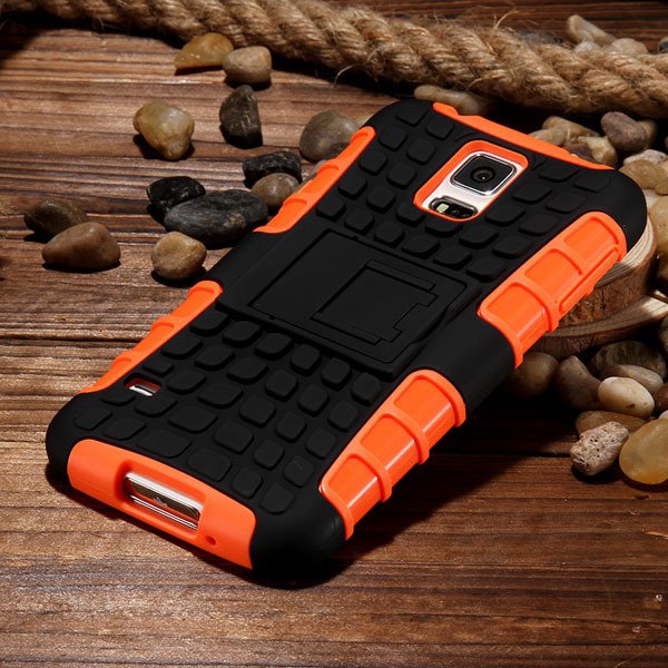 S5 Heavy Duty Case Armor Cover For Samsung Galaxy S5 Sv I9600 G900 32273877350-5-orange