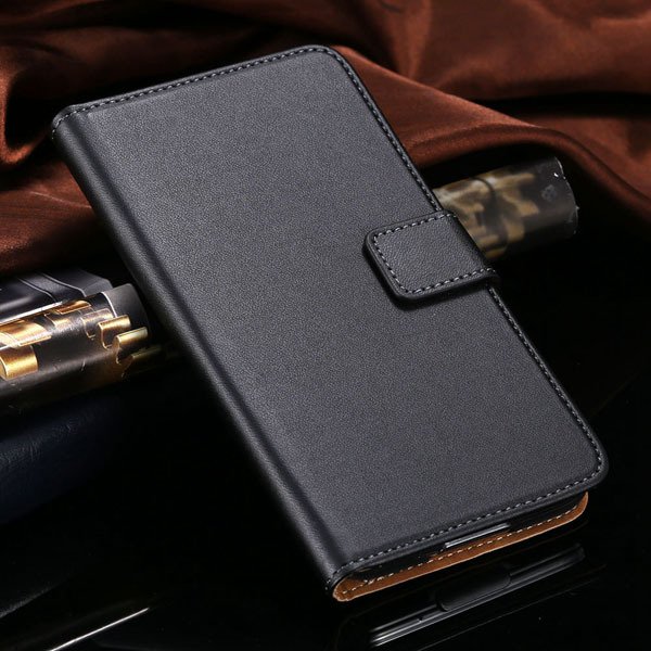 S5 Flip Cell Phone Case Genuine Leather Cover For Samsung Galaxy S 1807291607-1-black