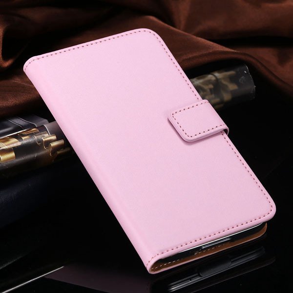 S5 Flip Cell Phone Case Genuine Leather Cover For Samsung Galaxy S 1807291607-5-pink