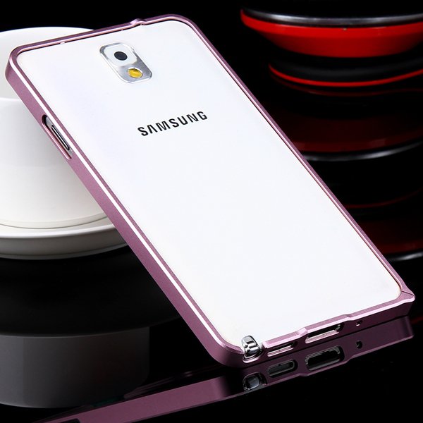 Shiny Arrival 0.7Mm Ultra Thin Metal Frame Case For Samsung Galaxy 32247624583-9-pink