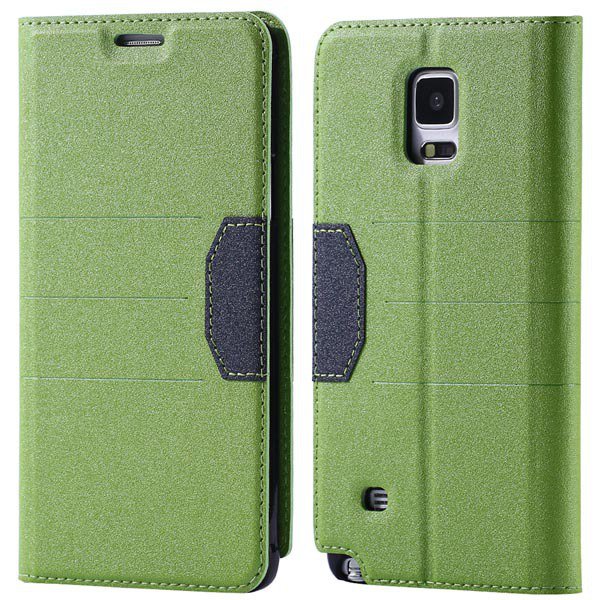 Cool Style Full Cover For Samsung Galaxy Note 4 N9100 Leather Case 32246896180-2-green