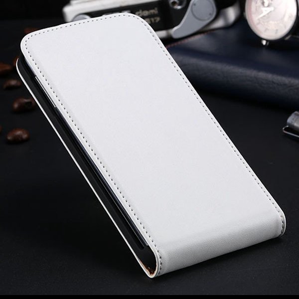 S5 Flip Real Leather Case For Samsung Galaxy S5 I9600 Full Protect 1790067218-2-white