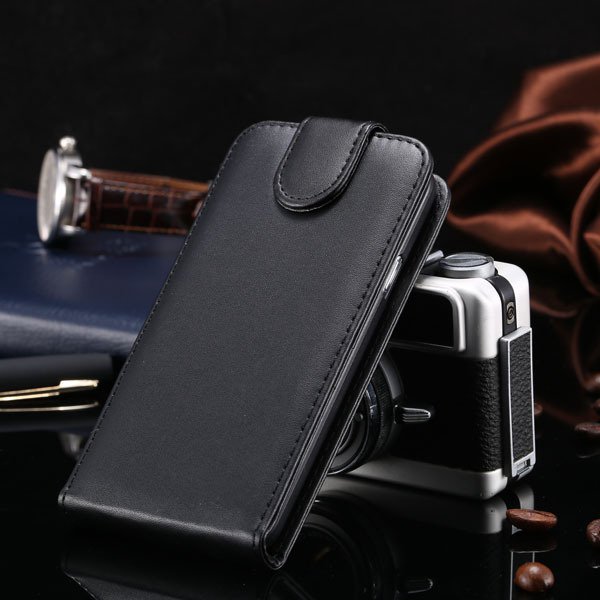 S5 Vertical Flip Case For Samsung Galaxy S5 I9600 Cover Pu Leather 1760121311-1-black