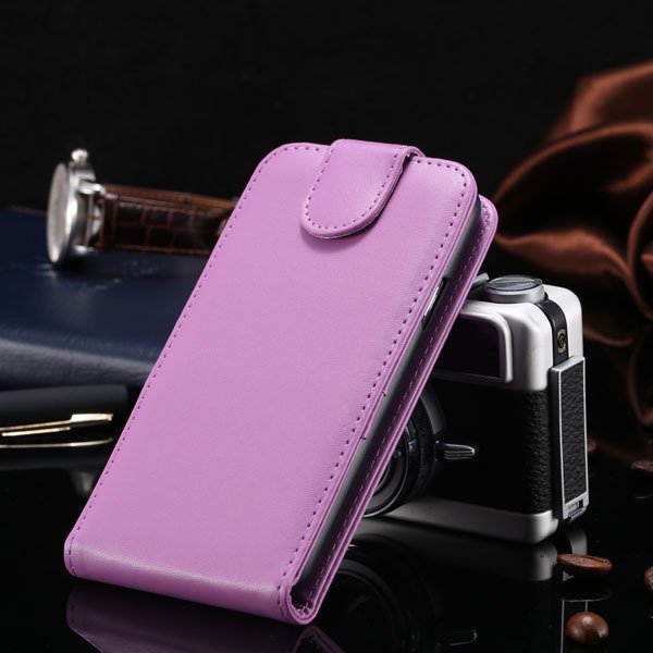 S5 Vertical Flip Case For Samsung Galaxy S5 I9600 Cover Pu Leather 1760121311-7-purple
