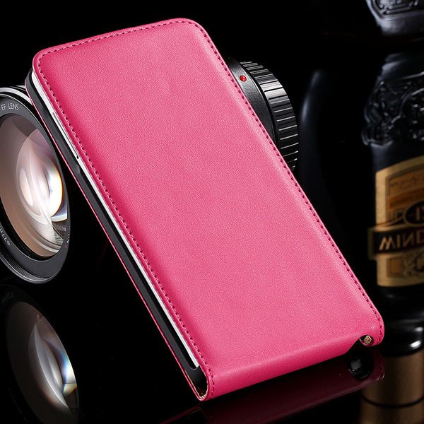 For Note 4 Genuine Leather Case Flip Cover For Samsung Galaxy Note 32269062618-7-hot pink