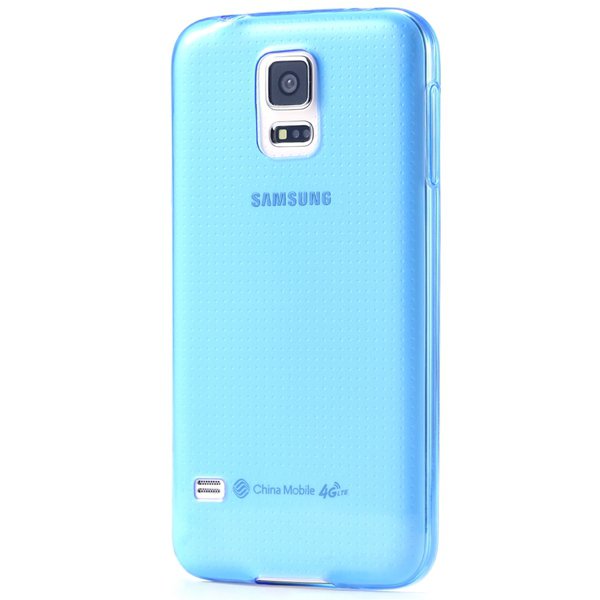 S5 Clear Tpu Case 0.3Mm Soft Rubber Back Cover For Samsung Galaxy 32297857781-2-blue