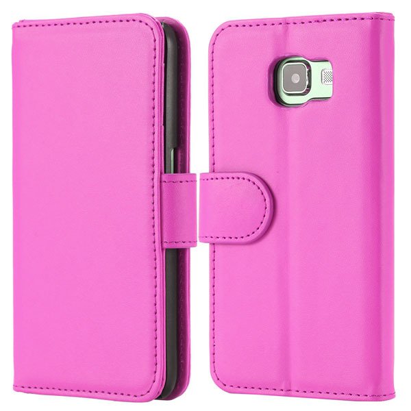 S6 Luxury Pu Leather Case Photo Frame Wallet Cover For Samsung Gal 32299636698-8-rose