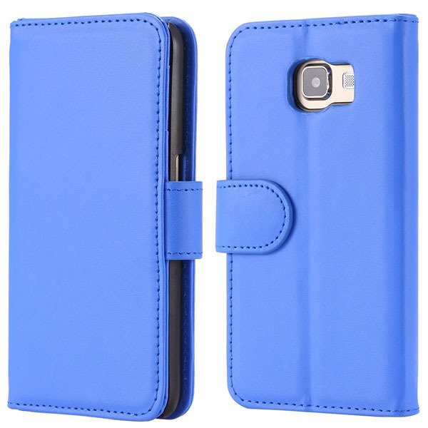 S6 Flip Pu Leather Cover Luxury Full Protect Skin Case For Samsung 32299079566-5-blue