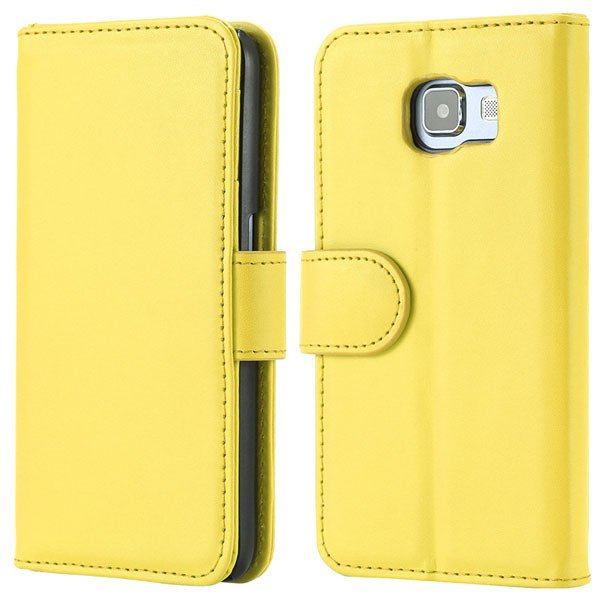 S6 Wallet Pu Leather Case Photo Display Flip Cover For Samsung Gal 32299664259-6-yellow