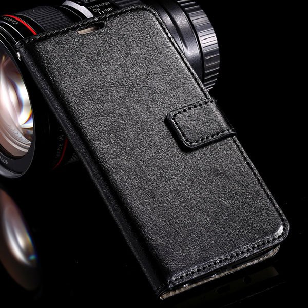 S6 Leather Cover Full Wallet Case For Samsung Galaxy S6 G9200 Luxu 32294771885-1-black