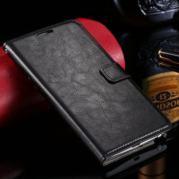Note Edge Wallet Book Cover Photo Display Flip Case For Samsung Ga 32283205857-1-black