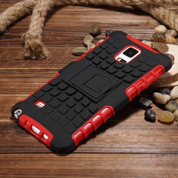 For Note 4 Armor Case Heavy Duty Back Cover For Samsung Galaxy Not 32274808277-4-red