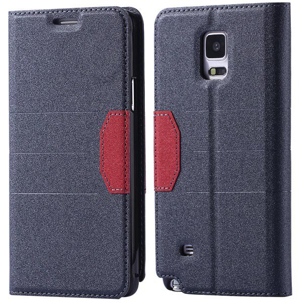 Full Pu Leather Case For Samsung Galaxy Note 4 N9100 Flip Mango Pa 32246409376-3-black