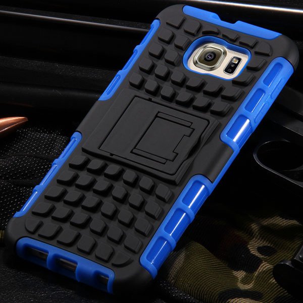 S6 Heavy Duty Armor Case Hybrid Back Cover For Samsung Galaxy S6 G 32304254839-4-blue