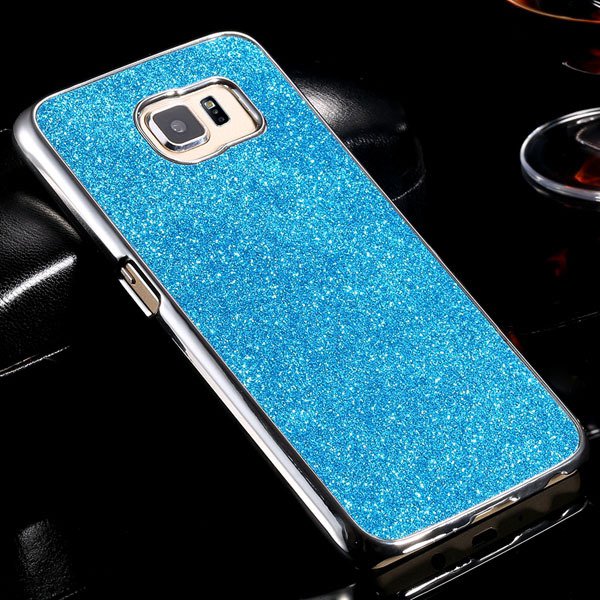 S6 Aluminum Case Luxury Bling Glittering Cover For Samsung Galaxy 32304105229-3-blue