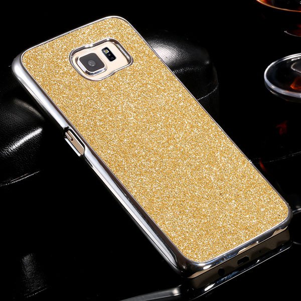 S6 Plating Bling Case Hard Pc+Aluminum Cover For Samsung Galaxy S6 32305604746-6-gold