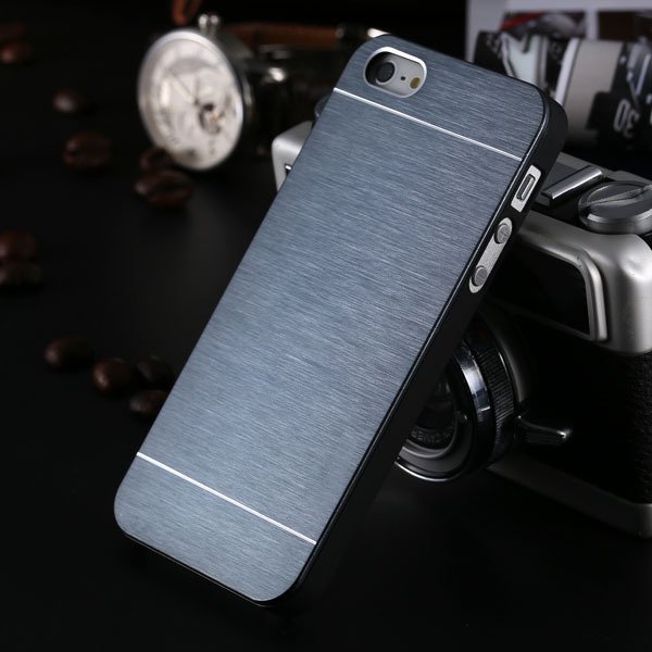 5S Aluminum Case Deluxe Gold Metal Brush Cover For Iphone 5 5S 5G 1810132892-5-navy blue for 5s