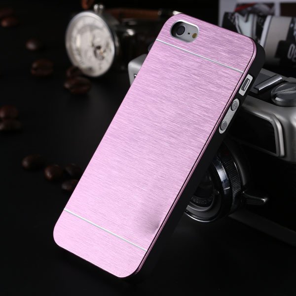 5S Aluminum Case Deluxe Gold Metal Brush Cover For Iphone 5 5S 5G 1810132892-6-pink for 5s