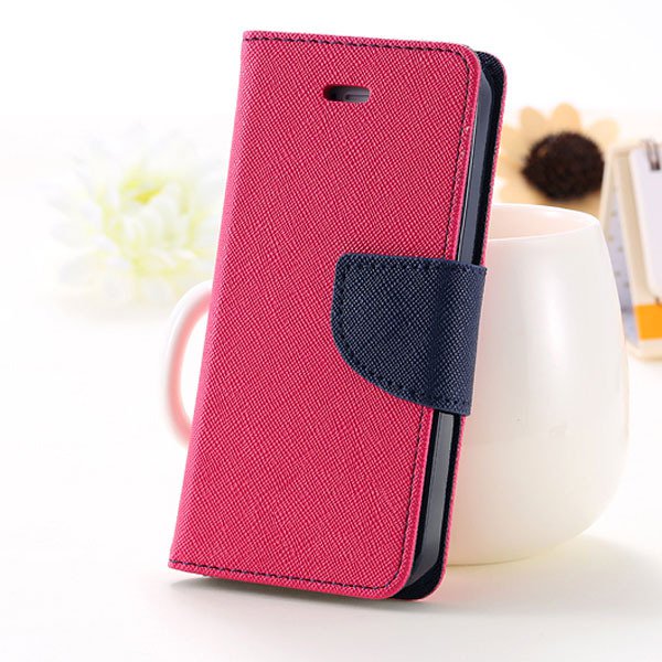 Full Case For Iphone 5 5S 5G Flip Leather Carring Cover With Buckl 1774391390-8-hot pink