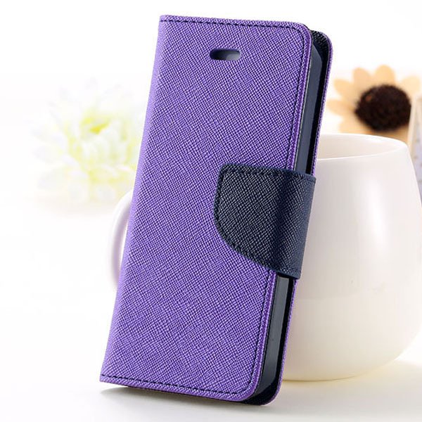 Full Case For Iphone 5 5S 5G Flip Leather Carring Cover With Buckl 1774391390-9-purple