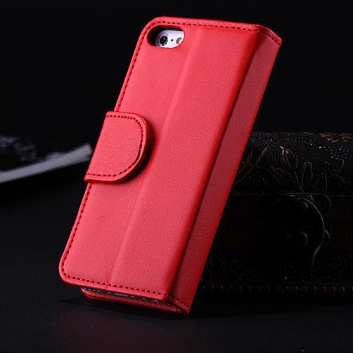 5C Luxury Pu Leather Case Photo Frame Wallet Book Cover For Iphone 1330010949-5-Red
